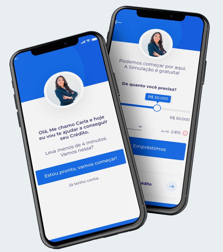 Tela App EasyCrédito Tela App EasyCrédito